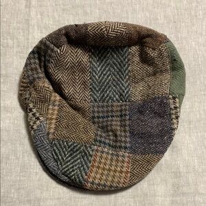 Vintage Kevin & Howlin Men’s Donegal Tweed Patchwork Flat Cap Large Ireland